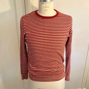 Men’s J. Crew Lightweight Striped Crewneck Cotton Sweater - Size Small
